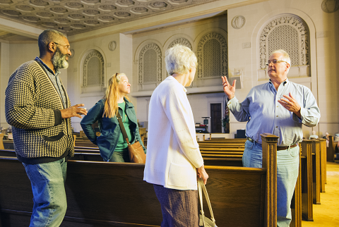Listening to
Internet Archive's Roger
Macdonald, Director,
Television Archive