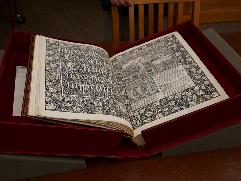 Original
                                                        1896 edition of
                                                        Kelmscott
                                                        Chaucer